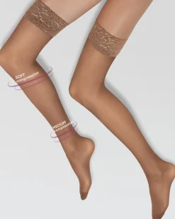 Autoreggente velato 70 denari contenitivo con compressione graduata leggera