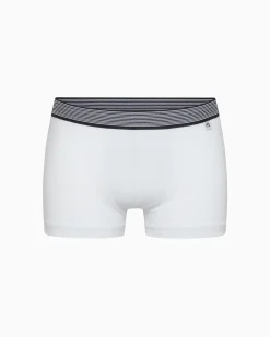 Boxer bimbo in cotone organico con elastico a righe