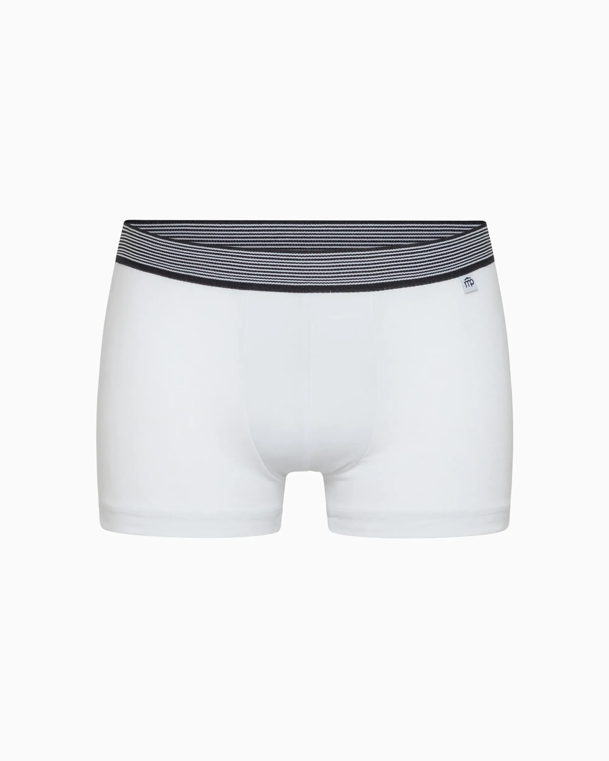 Boxer bimbo in cotone organico con elastico a righe