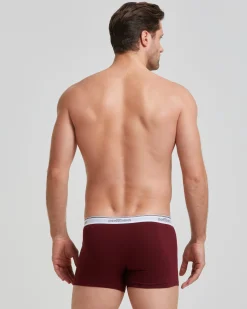 Boxer cotone con elastico a vista logato