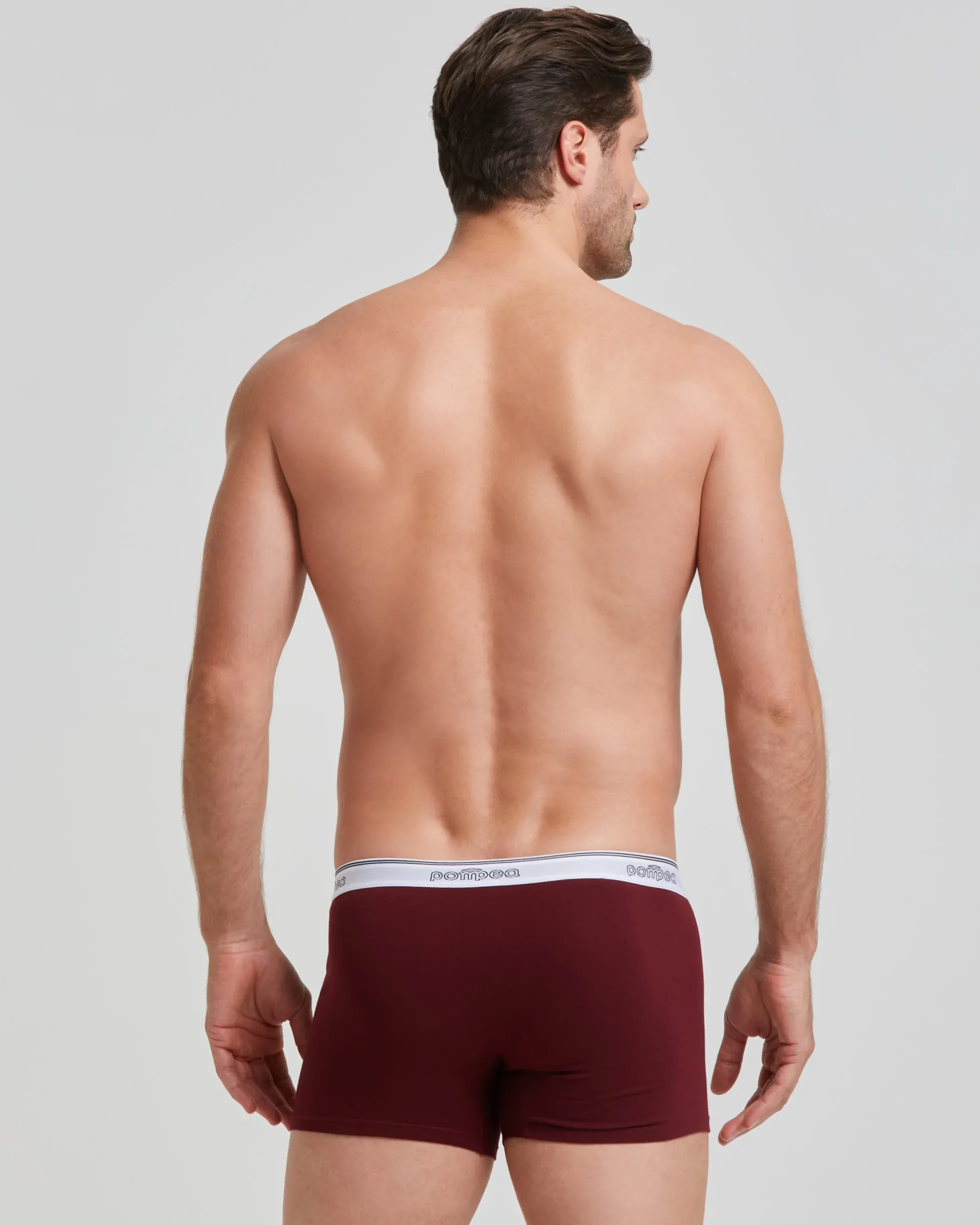 Boxer cotone con elastico a vista logato