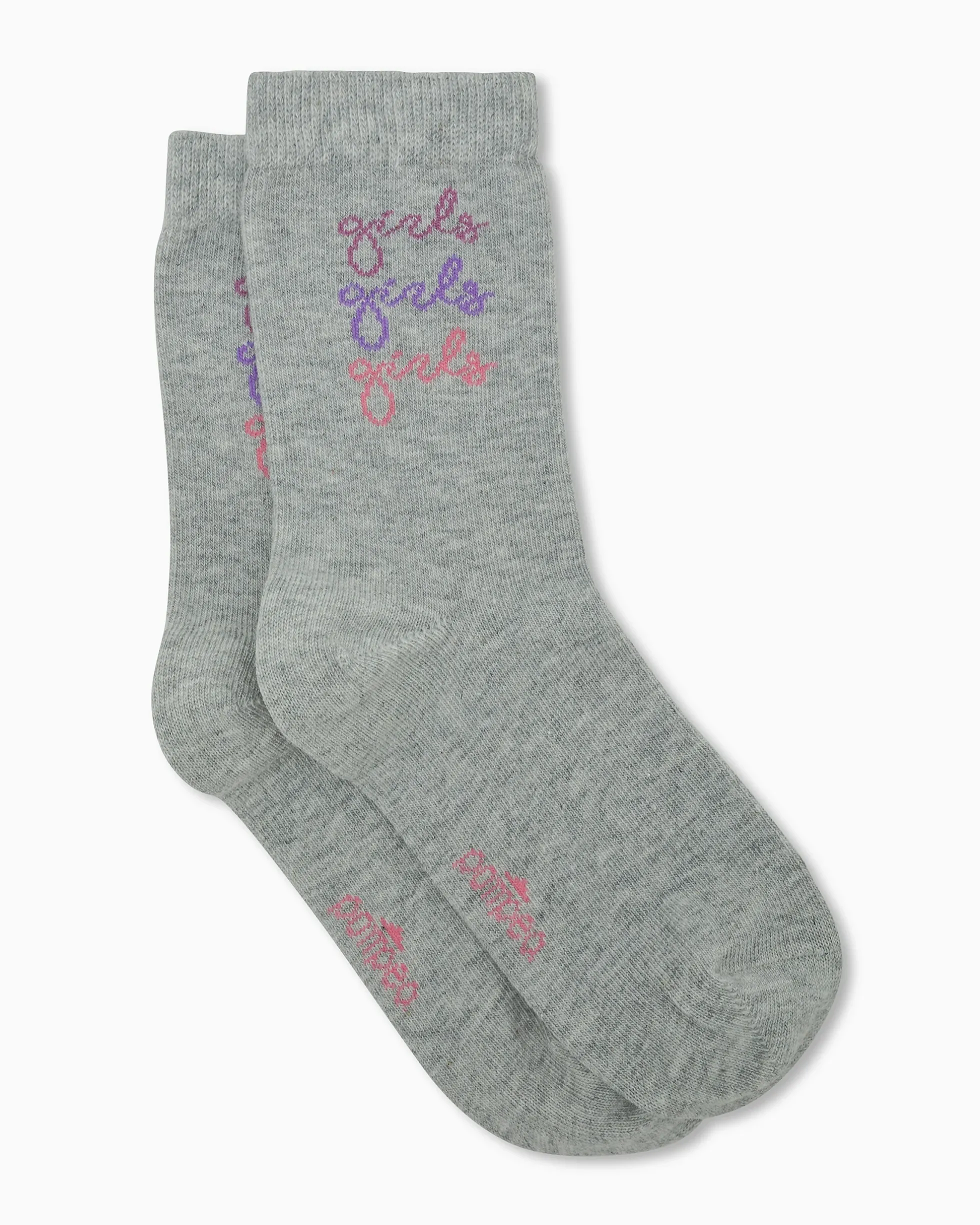 Calza bimba Tilde con scritta jacquard