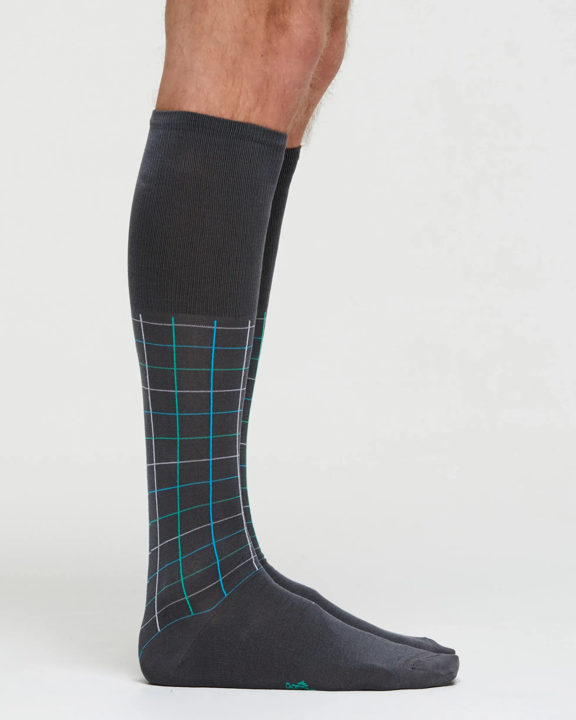 CALZA LUNGA COTONE MARCO FANTASIA QUADRETTATA