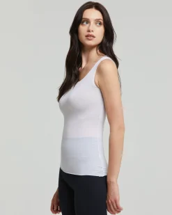 Canotta scollo tondo in modal cashmere