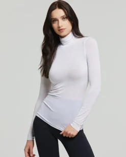 Maglia collo alto in modal cashmere