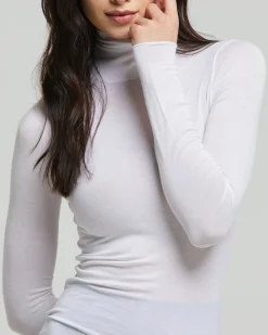 Maglia collo alto in modal cashmere