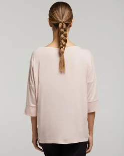 Maglia scollo barchetta in viscosa sostenibile vestibilità over