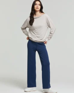 Maglia scollo barchetta seamless
