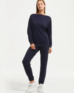 Maglia scollo barchetta seamless