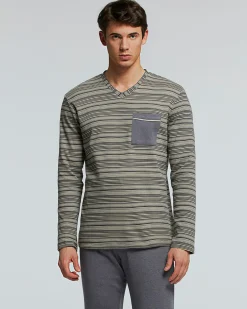 PIGIAMA LUNGO COTONE INTERLOCK NEBBIOLO