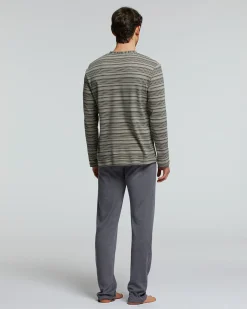 PIGIAMA LUNGO COTONE INTERLOCK NEBBIOLO