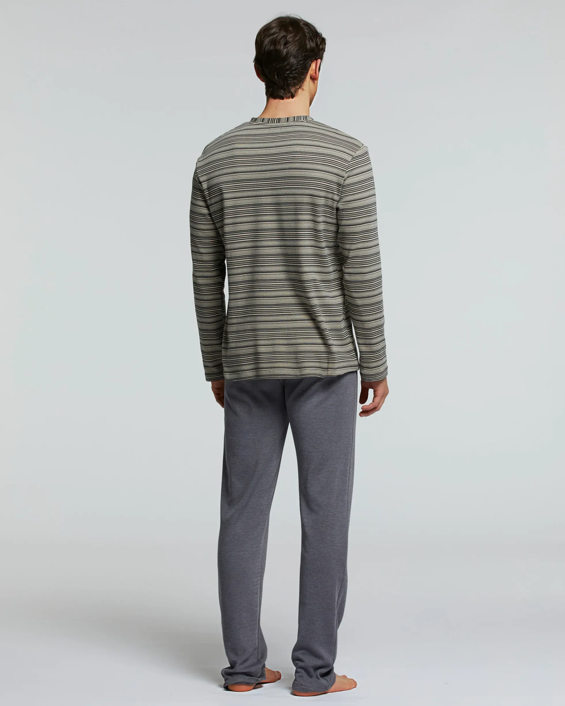PIGIAMA LUNGO COTONE INTERLOCK NEBBIOLO