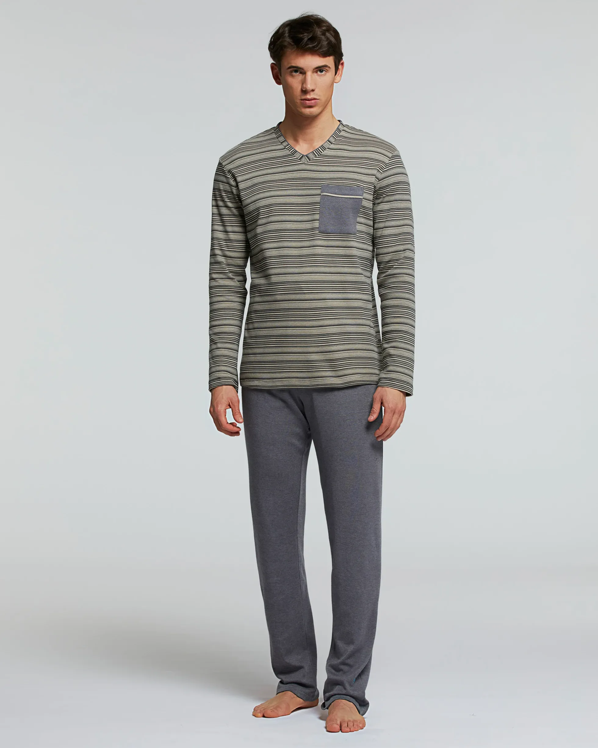 PIGIAMA LUNGO COTONE INTERLOCK NEBBIOLO