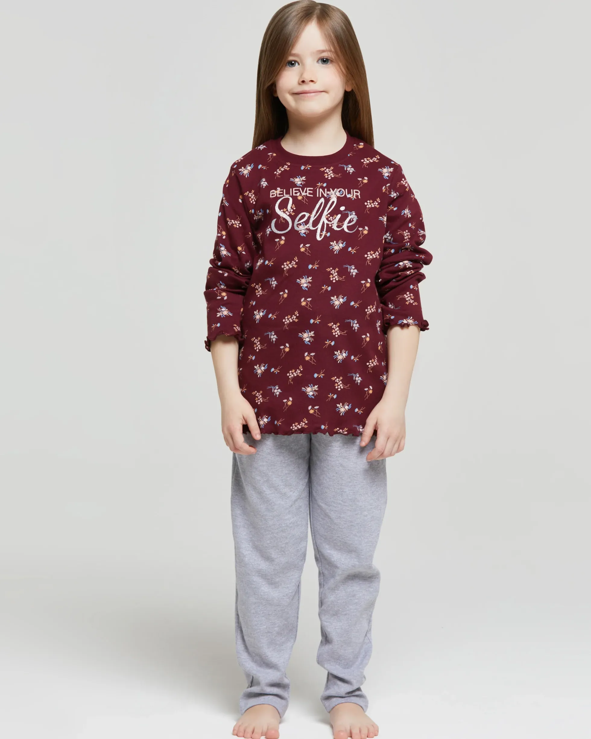 Pigiama lungo cotone interlock Elodie