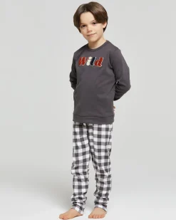 Pigiama lungo cotone interlock Elvio