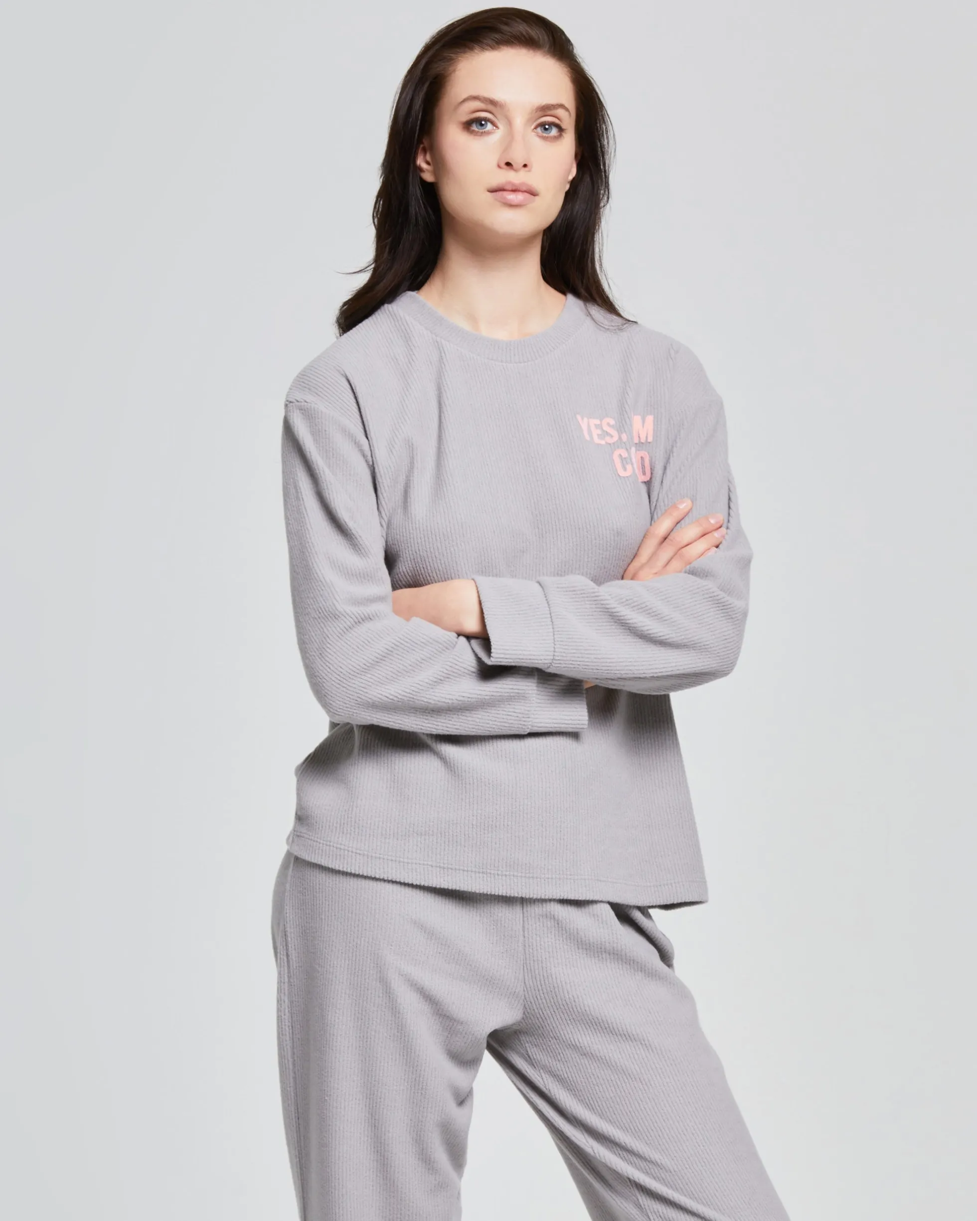 Pigiama lungo micropolar Garofano