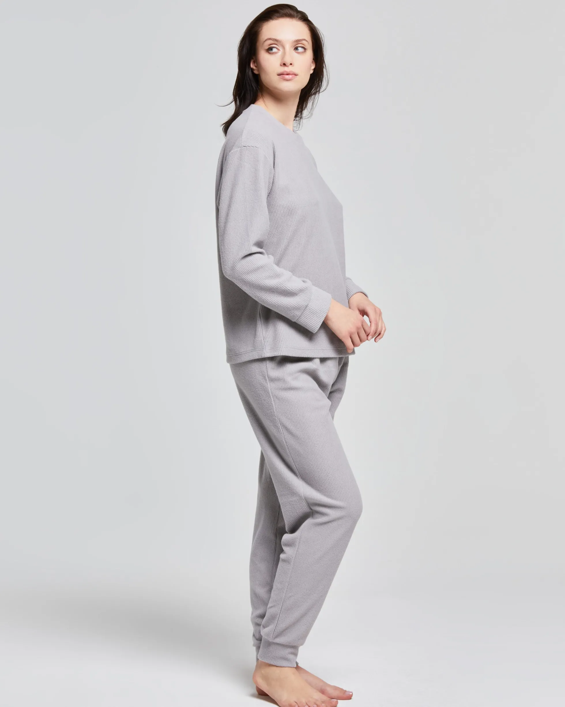 Pigiama lungo micropolar Garofano