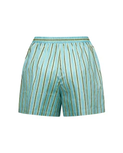 Pompea x Silvian Heach shorts con fantasia rigata