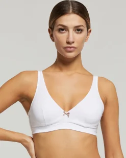 Reggiseno ferretto cotone con fiocco