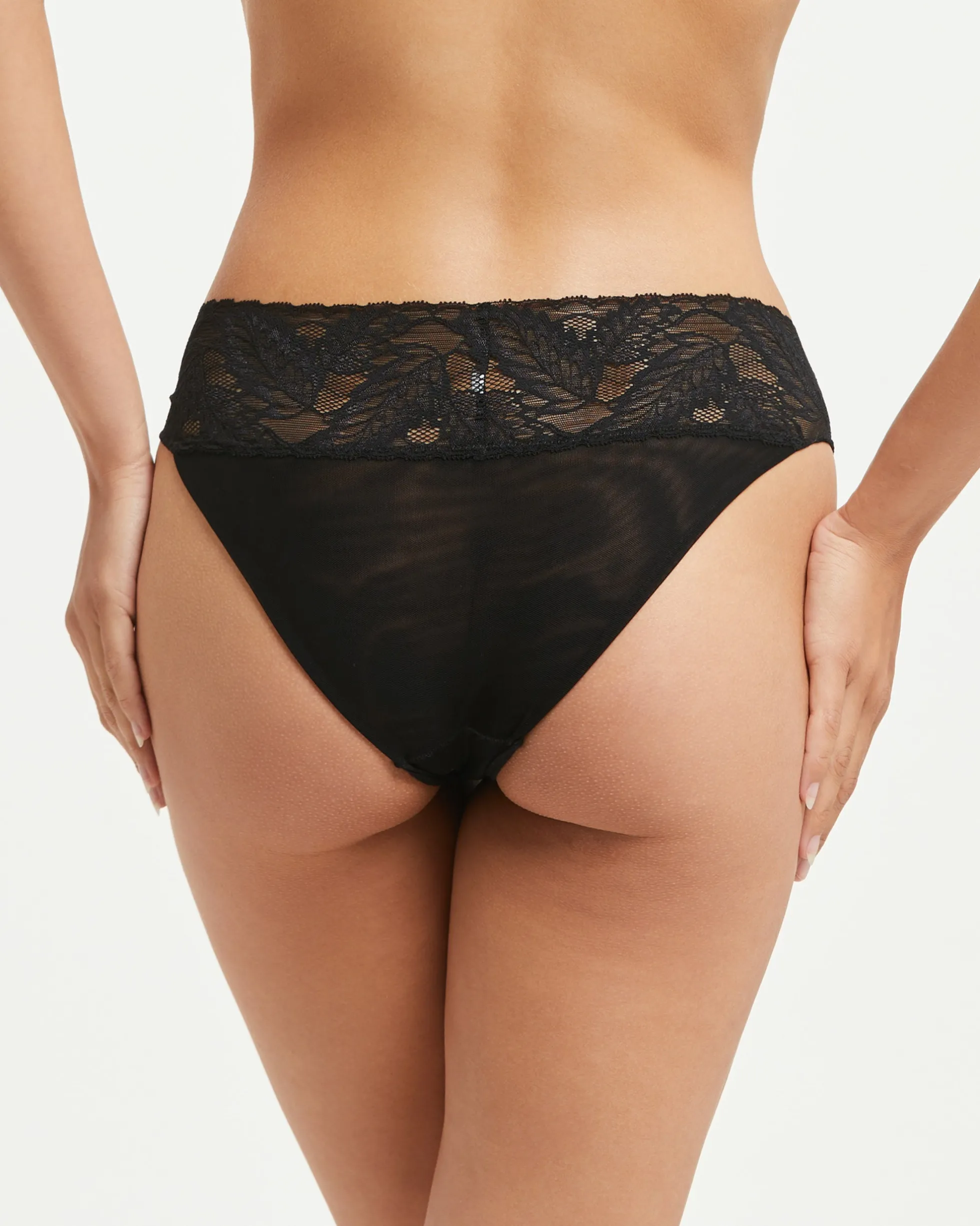 Set Completo coordinato Intimo Pizzo (Nero)