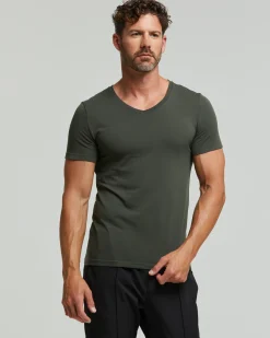 T-Shirt scollo V seamless
