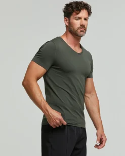 T-Shirt scollo V seamless